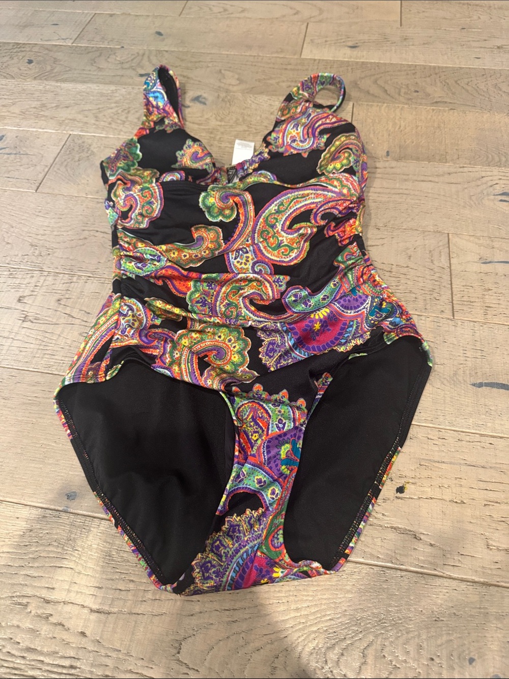 NWT Lauren Ralph Lauren One-Piece Swimsuit in Multicolor Paisley